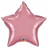 Globo estrella chrome de foil 18"-45cm Qualatex