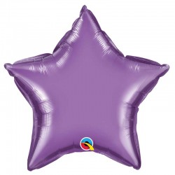 Globo estrella chrome de foil 18"-45cm Qualatex