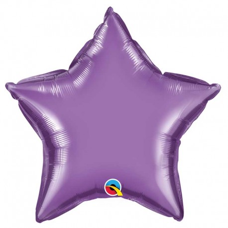 Globo estrella chrome de foil 18"-45cm Qualatex