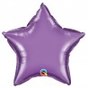 Globo estrella chrome de foil 18"-45cm Qualatex