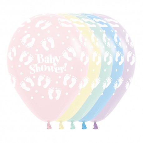 Globos BabyShower sol y luna 12"-30cm Sempertex