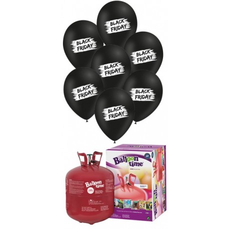 Pack globos black Friday con helio