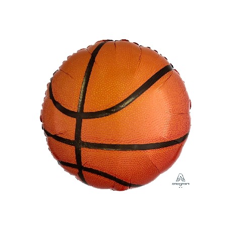 Globo pelota de básquet de foil en categoria globos de deportes.