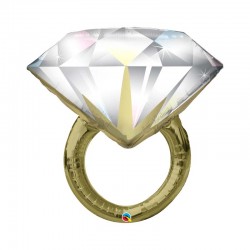 Globo anillo de bodas de foil