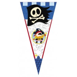 Bolsas de chuches  de piratas para celebrar el cumpleaños.