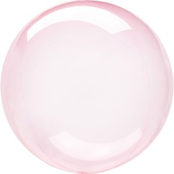 Globos redondos de plástico pastel transparente de 18"-45cm. Crystal clearz.