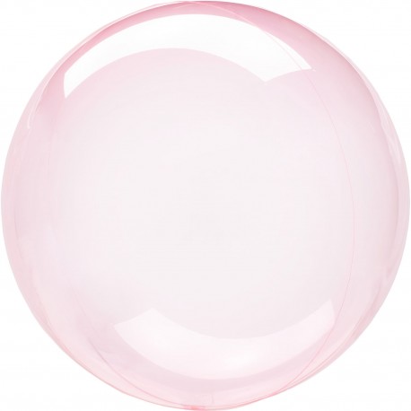 Globos redondos de plástico pastel transparente de 18"-45cm. Crystal clearz.