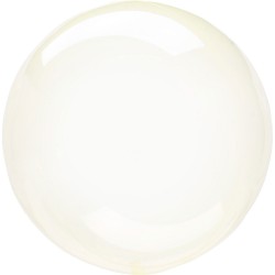 Globos redondos de plástico pastel transparente de 18"-45cm. Crystal clearz.