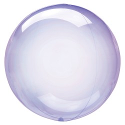 Globos redondos de plástico pastel transparente de 18"-45cm. Crystal clearz.