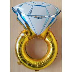 Globo anillo de bodas de foil en globos para decoración de bodas.