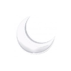 Globo con forma de luna de foil de 35"-89cm para decoración.