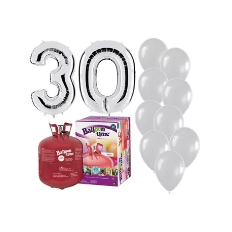 Pack de globos para celebrar tu 30 cumpleaños.