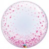 Bubble Burbuja confeti rosa