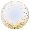 Bubble Burbuja confeti dorado