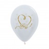 Globos Mi boda anillos 12"-30cm Sempertex
