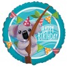 Globo Koala Happy Birthday foil