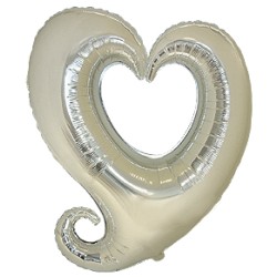 Globo corazón silueta para tus decoraciones de San Valentín.