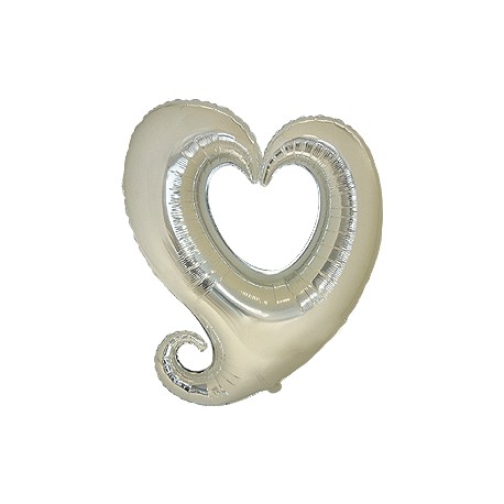 Globo corazón silueta para tus decoraciones de San Valentín.