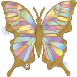 Globo Mariposa Ópalo Foil