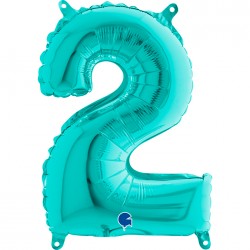 Globo Número 2 de foil TG 36cm