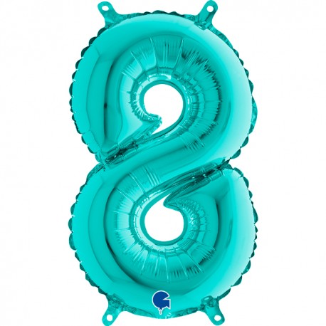 Globo Número 8 de foil TG 36cm