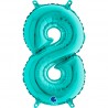 Globo Número 8 de foil TG 36cm