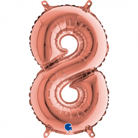 Globo Número 8 de foil TG 36cm