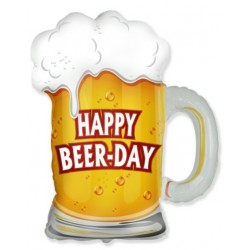 Globo jarra cerveza Happy Beer-day foil