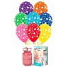 Pack globos y helio con globos Estrellas Bold