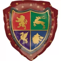 Globo escudo Medieval forma foil