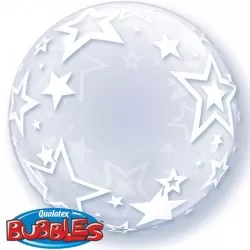 Bubble Burbuja Estrellas transparente