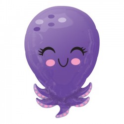 Globo Pulpo 21"-53cm foil
