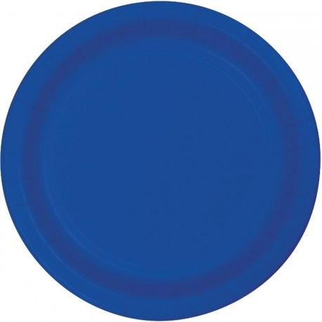 Platos de cartón de colores de 23cm. Totalmente biodegradables.