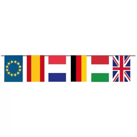 Bandera plástico internacional 50m