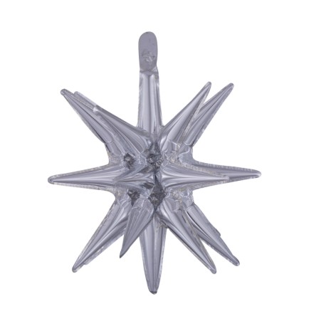 Estrella 3D de puntas 45x50cm de foil para tus decoraciones.