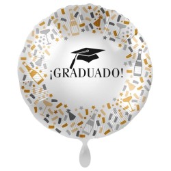 Globo Graduado champán de foil