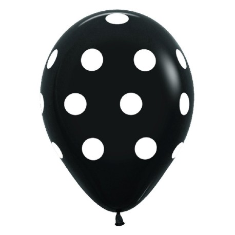Globos con lunares 12"-30cm en globos con lunares para decoración.