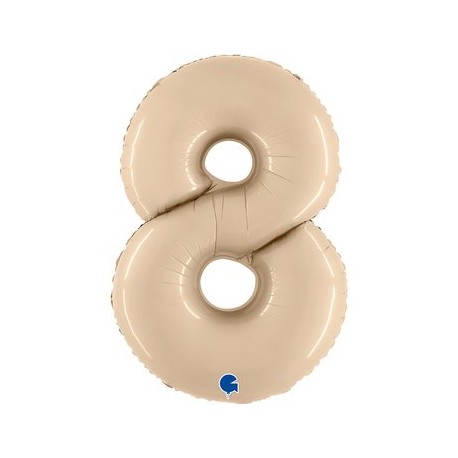 Globo del número 8 de foil de 90cm englobos con forma de números.