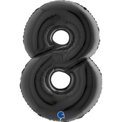 Globo del número 8 de foil de 90cm englobos con forma de números.