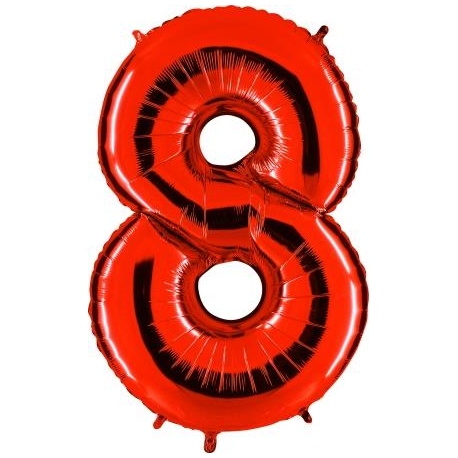 Globo Número 8 de foil TG 90cm