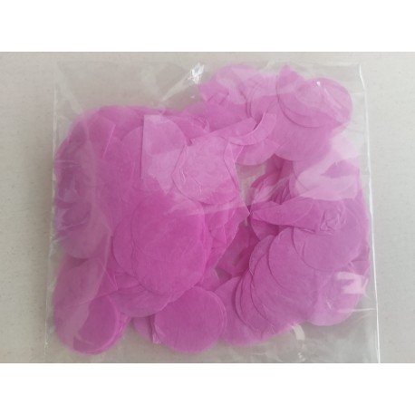 Bolsa de confeti de 10gr. Confeti de papel redondo de 2,5cm diámetro.