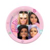 Platos BARBIE de cartón