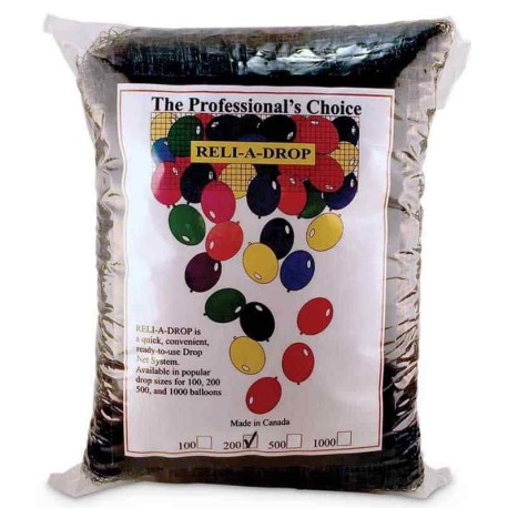 Red de caída de 200 globos