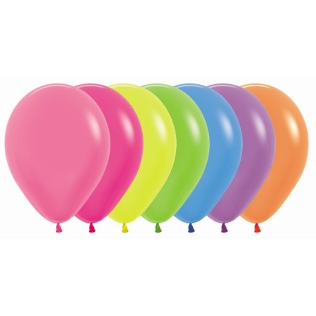 Globos de colores neón 12"-29cm Sempertex  en globos para decoración.