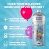 Spray para brillo de globos Magic Shine. Dales brillo a tus globos y que no queden opacos.