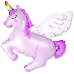 Globo Unicornio rosa dulce Foil