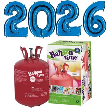Pack de globos y números para fin de año.