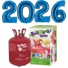 Pack de globos y números para fin de año.