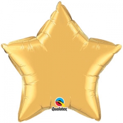 Globo Estrella de foil 9"-23cm Qualatex