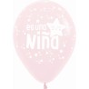 Globos Es niñ@ LETRAS 12"-30cm Sempertex